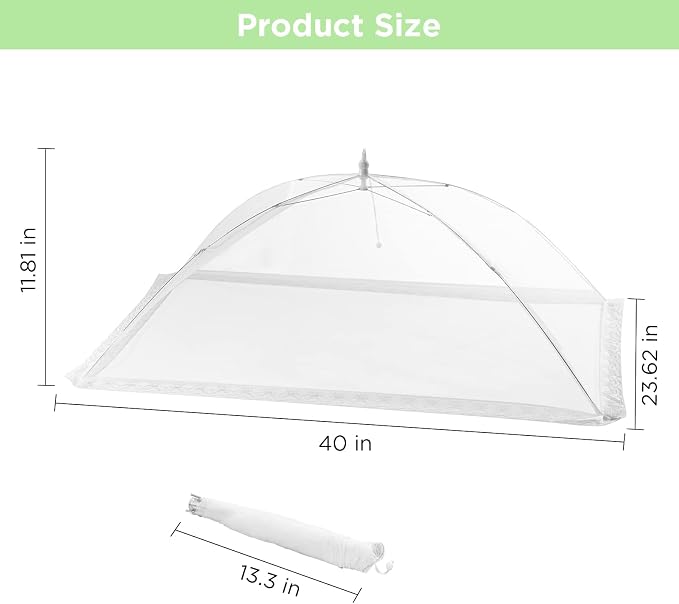 2 Pack Extra Large Mesh Food Covers - Image 3