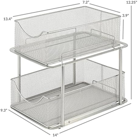Sorbus Pull-Out Under Sink Organizer, Mesh Construction