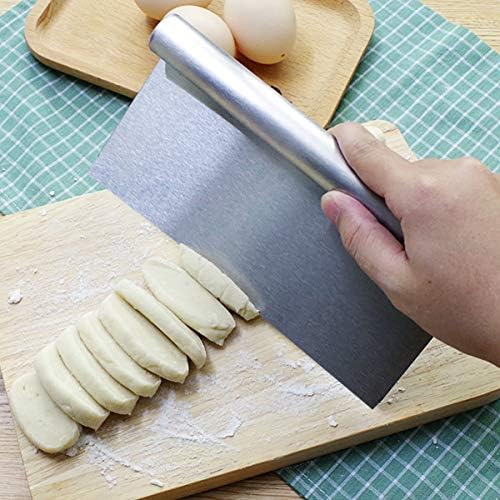 Hemoton Cheese Slicer Bread Scraper Stainless Steel Dough Scraper