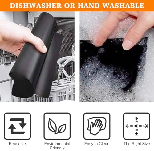 Air Fryer Liners Reusable Teflon Mats Compatible with the Breville