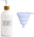 LOOCHICA Dish White Glass Soap Dispenser by Loochica