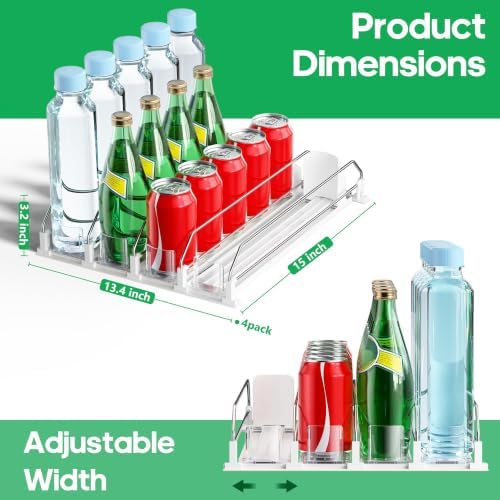 Drink Organizer for Fridge, Automatic Drink Dispenser for Fridge