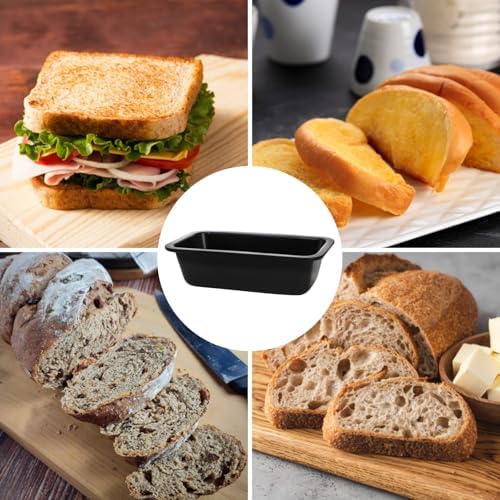 Lawei 6 Piece Non-Stick Mini Loaf Pan - 3.5 x 6 Inch Carbon Steel