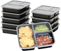 Simple Houseware 16 Pack 36-oz 3-Compartment Meal Prep Container