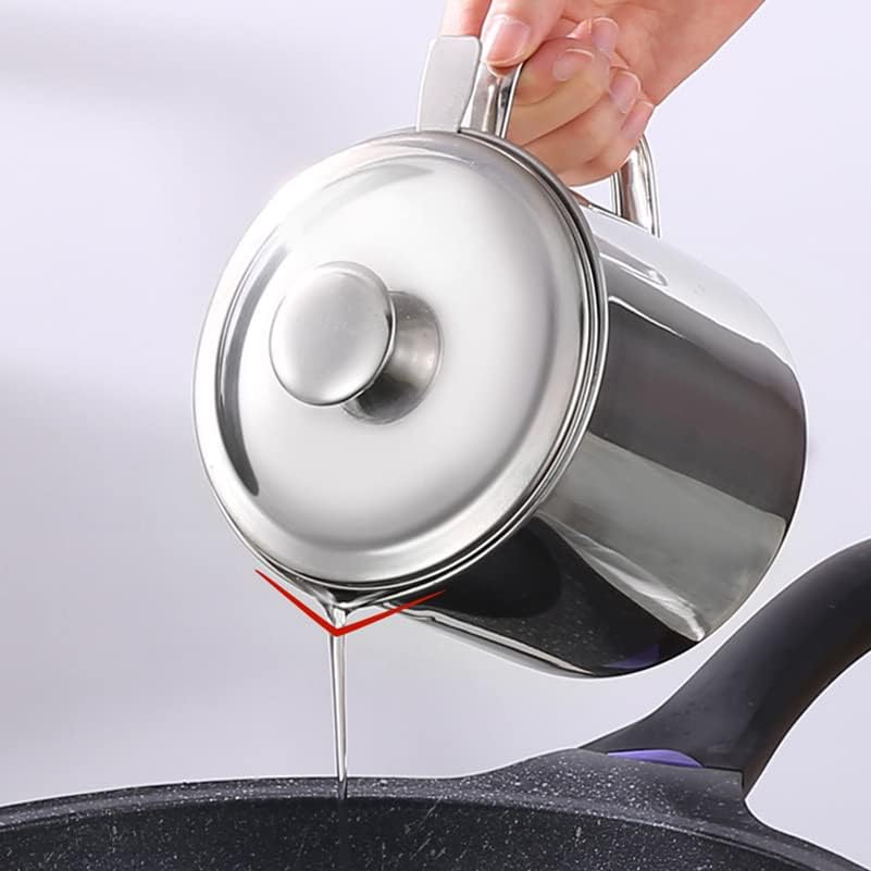 Bacon Grease Container with Strainer 60 oz for Kitchen Saver with Tray