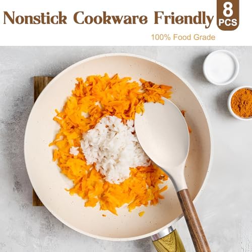 Silicone Cooking Utensil Set,Umite Chef 8-Piece Kitchen Utensils Set