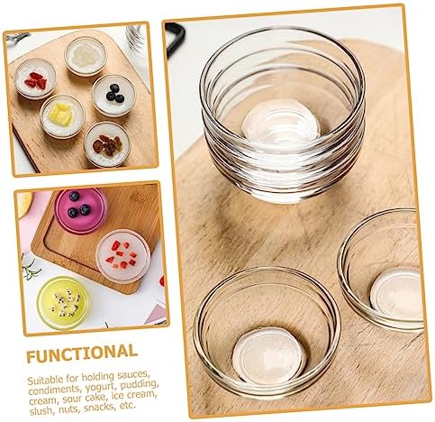 70ml Glass Small Bowl Set, 10pcs for Dessert Serving