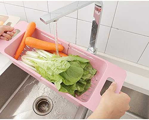 Collapsible Over The Sink Colander Dish Fruit Vegetable Strainer