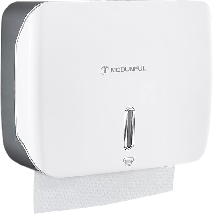 Paper Towel Dispenser Wall Mount: No Drill Adhesive Z-fold Multifold Paper by modunfulbathroom