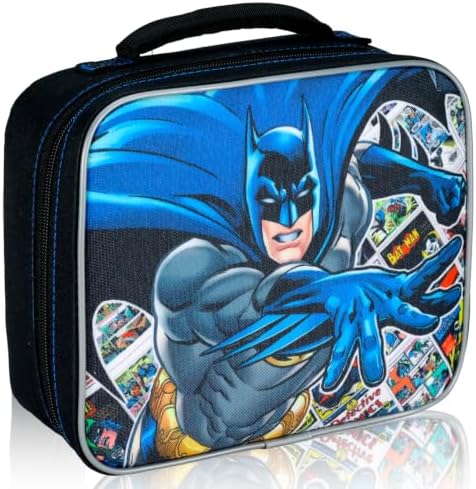 Batman Boys Lunchbox Bundle with Insulated Lunch Bag
