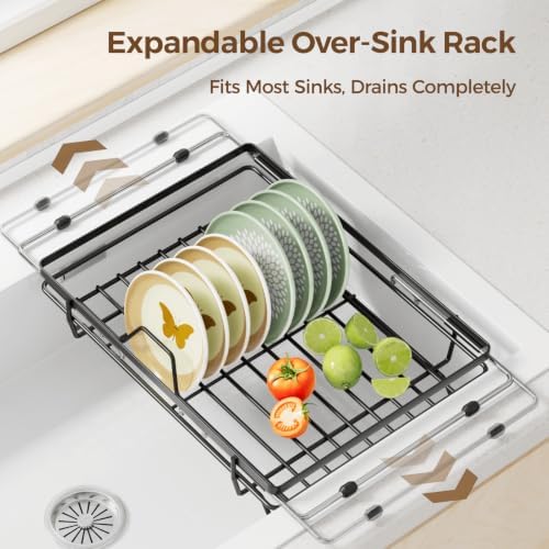 HYSEYY Kitchen Counter Dish Drying Rack, 2 Pack