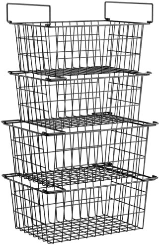 Large Stacking Freezer Organizer Bin