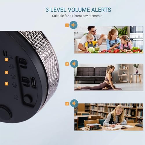Magnetic Kitchen Timer, USB Rechargeable