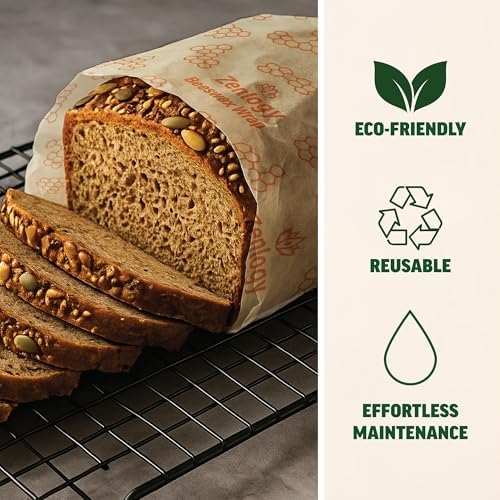 Zenlogy Beeswax Food Wraps, 3-Pack, Small Medium Large