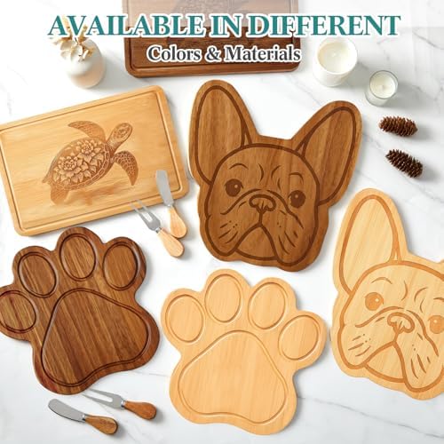 Ziliny Sea Turtle Charcuterie Board Set, Cutting and Cheese Board