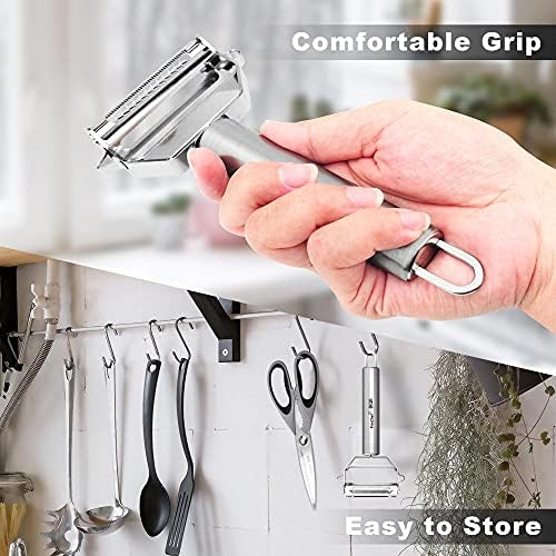 PrinChef Vegetable Peeler, 3 in 1 Versatile Y Potato Peeler for