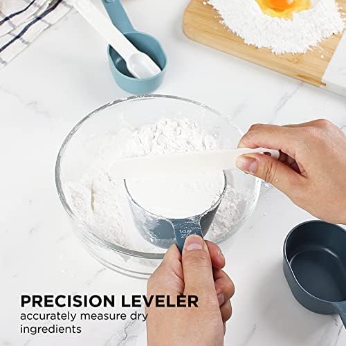 COOK WITH COLOR Measuring Cup Set - 9 PC. Nesting Stackable Liquid