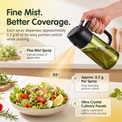 DIYORA 16oz 2-in-1 Oil Sprayer and Dispenser