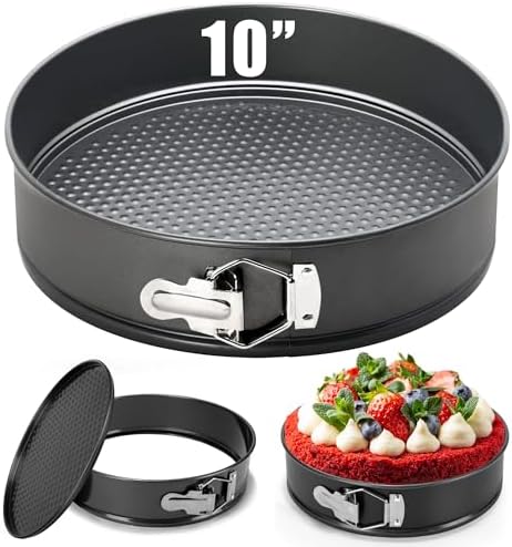 10 Inch Springform Pan Baking Pans Round Leakproof Nonstick Removable