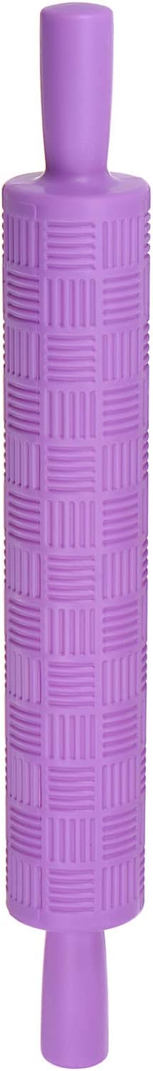 HARFINGTON Pattern Embossed Rolling Pin 14.57" x 1.97" Strip 3D Pattern PP by HARFINGTON
