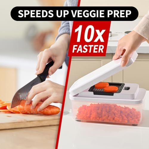 11-in-1 Vegetable Chopper, 7.2 Cup Container