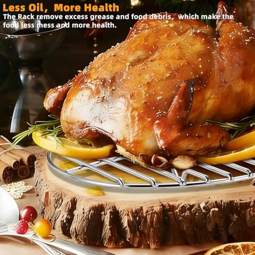 12.4" Oval Stainless Steel Roasting Rack/Cooling Rack