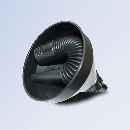 Plastic Oil Funnels for Automotive Use Set of 5, Large Flexible Fuel Funnel - Image 2