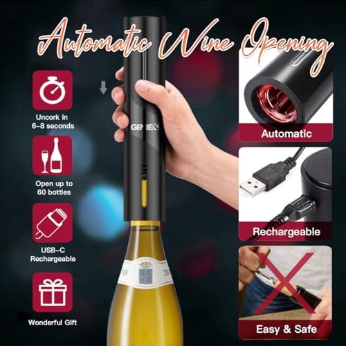 Electric Wine Set 4 | Automatic Wine Opener Dispenser Gift Set