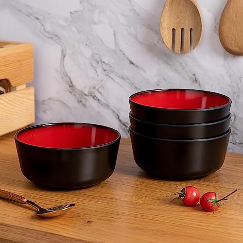 LEHAHA Melamine 12-Piece Modern Dinnerware Set, Kitchen Plates and