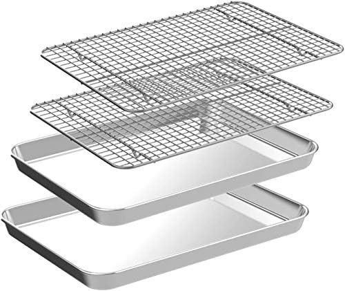 Quarter Sheet Pan with Cooling Rack Set