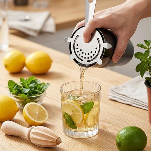 WUWEOT 9 Pack Cocktail Strainer, 4-Prong Stainless Steel Bar Strainer