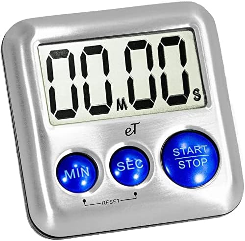 Elegant Digital Kitchen Timer Stainless Steel - Image 3