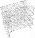 P&P CHEF 4 Tier Stackable Cooling Racks for Cooking and Baking, 15" x
