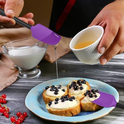 Coukre Silicone Spatula Set of 5,High Temperature Resistant, Food