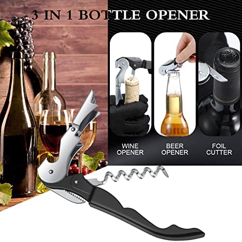 Waiter Corkscrew Wine Openers Heavy Duty Hinges Wine Key Bottle Opener