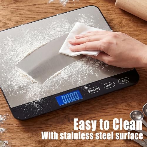 Food Scale 44lb/20kg, Extra-Large Platform Digital Kitchen Scale