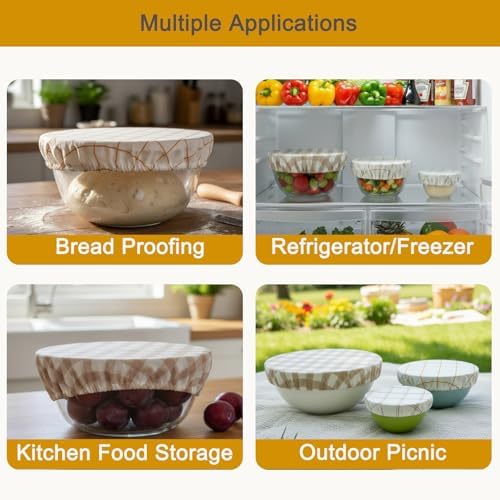 Reusable Bowl Covers for Bread Proofing