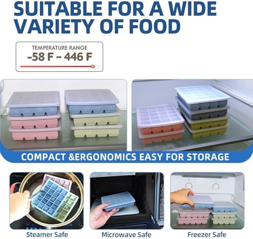 1 Tbsp Silicone Freezer Molds - Perfect for Storing Garlic, Herbs