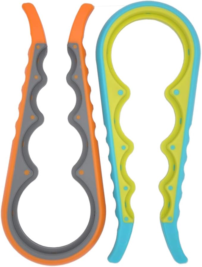 2 pcs Multi-Purpose Colourful Adjustable Rubber Strap Wrench Grip/Tighten by Love+Life+Love+Family
