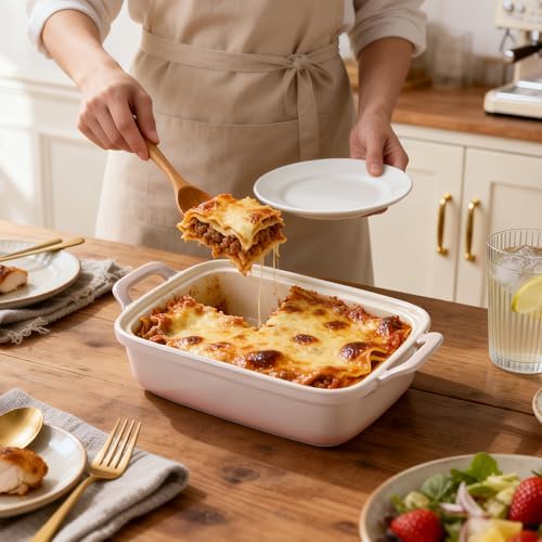 2.5 Qt Stoneware Casserole Dish with Lid
