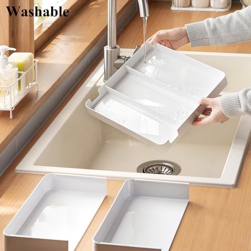 Shallow Desk Drawer Organizer, 1.73" Modular Expandable Tray