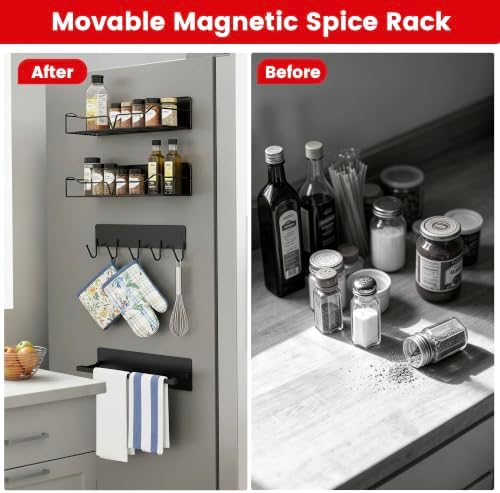 5-Pack Magnetic Shelves for Washing Machine and Fridge