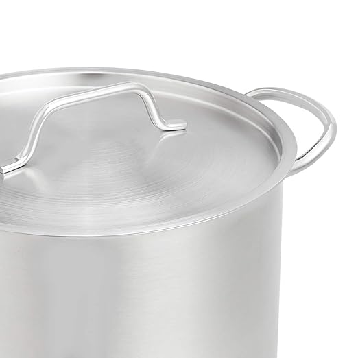 Amazon Basics 12 Quarts Stainless Steel Aluminum-Clad Stock Pot - Image 5