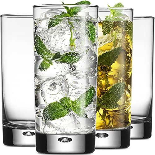 Home Essentials & Beyond Highball Glasses set of 4, 17 oz Drinking