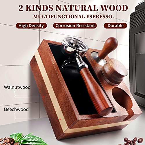 Kmise Natural Walnut Espresso Accessories Organizer Box Fits Espresso