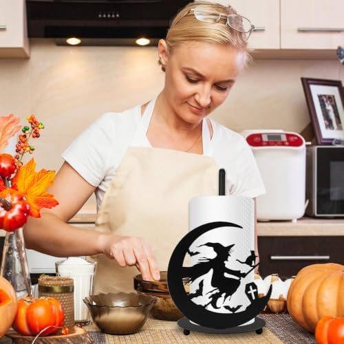 JarThenaAMCS Black Witch Paper Towel Holder