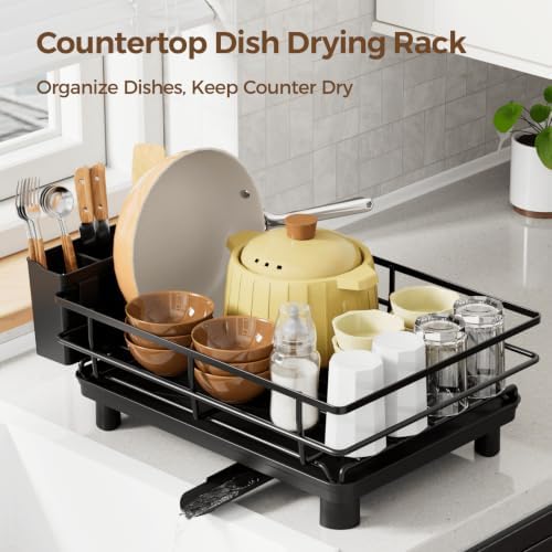 HYSEYY Kitchen Counter Dish Drying Rack, 2 Pack