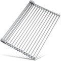 Tomorotec Roll-Up Dish Drying Rack, 304 Steel, Grey