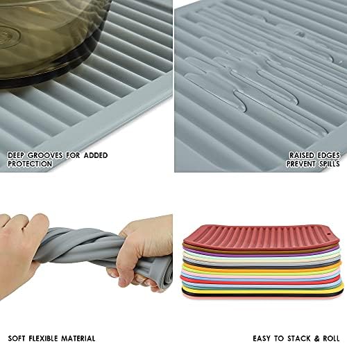 Smithcraft Silicone Trivet Mat Set, 2-Piece, 9 x 12 Inch