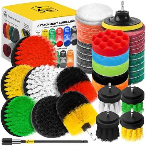 Holikme 40 Piece Drill Brush and Scrub Pad Set